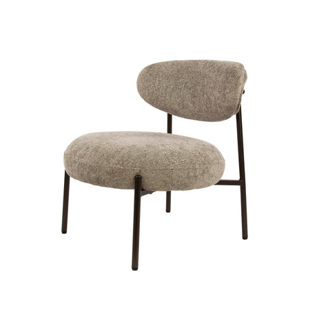 Fauteuil Nova Rond – Zandkleurige Stof