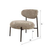 Fauteuil Nova Rond – Zandkleurige Stof