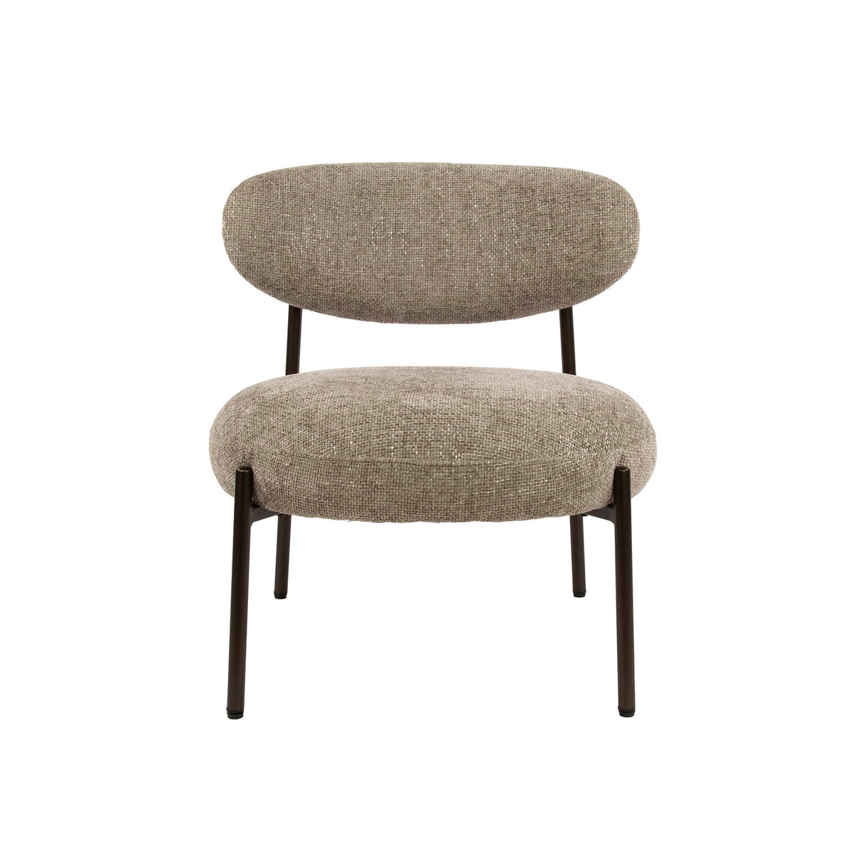Fauteuil Nova Rond – Zandkleurige Stof