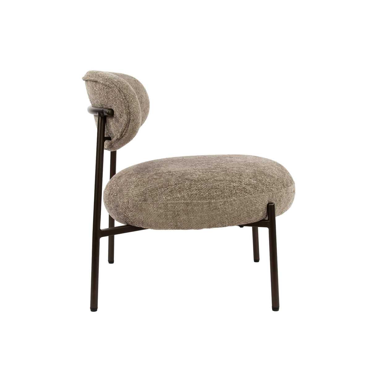 Fauteuil Nova Rond – Zandkleurige Stof