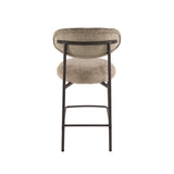 Silla de bar Round Duo Cargo tela arena - set de 2 