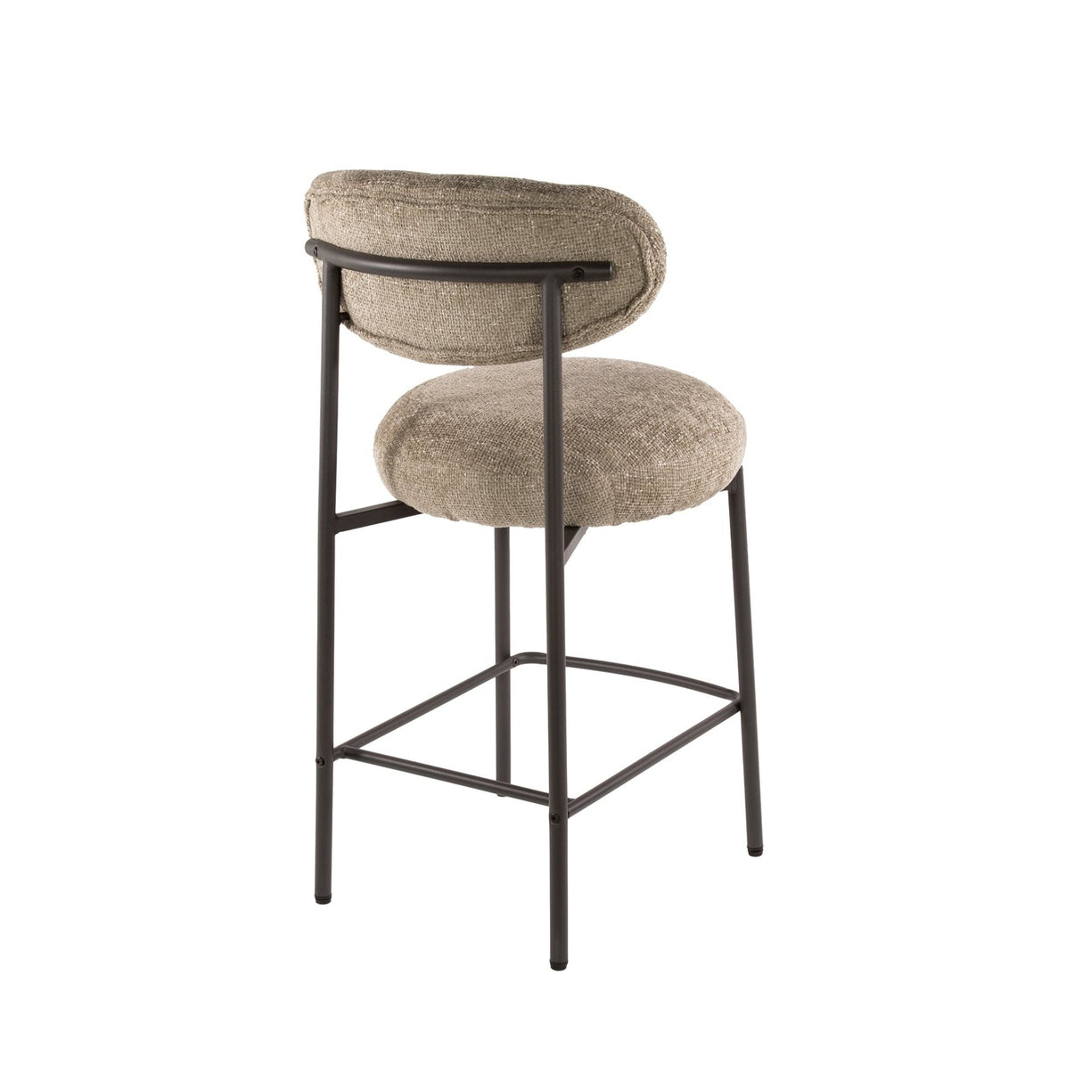 Silla de bar Round Duo Cargo tela arena - set de 2 