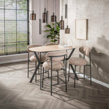 Silla de bar Round Duo Cargo tela arena - set de 2 