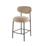 Silla de bar Round Duo Cargo tela arena - set de 2 