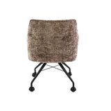 Juego de 2 sillas de comedor Hoven Rich Champagne tapizadas 