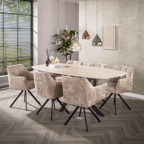 Silla de comedor Lino Arena Giratoria 