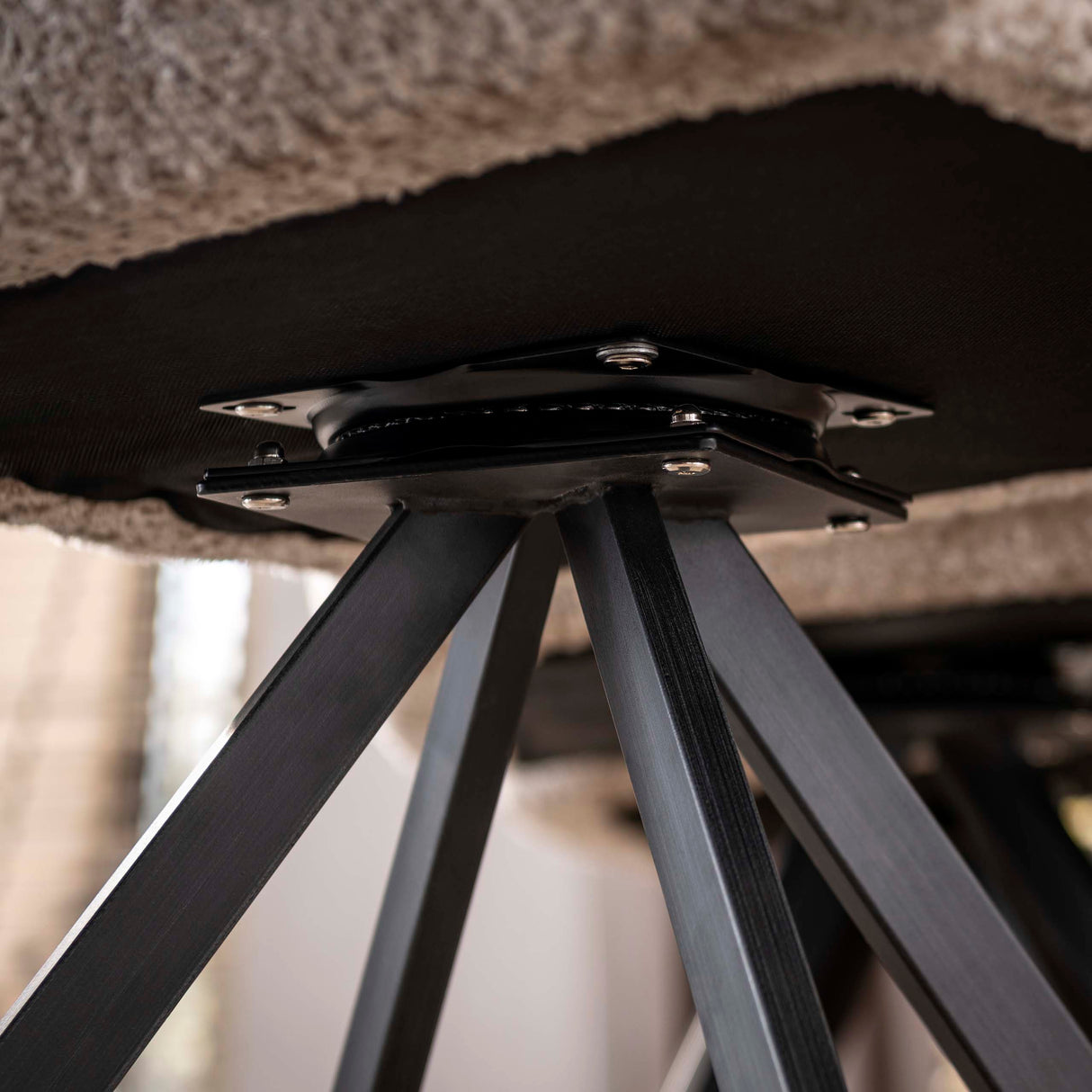 Draaibare Eetkamerstoel Lino Bouclé Zand