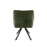 Silla de comedor Lino Verde Giratoria 