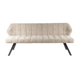 Eetkamerbank Sienna 180 cm - Zandkleur Stof