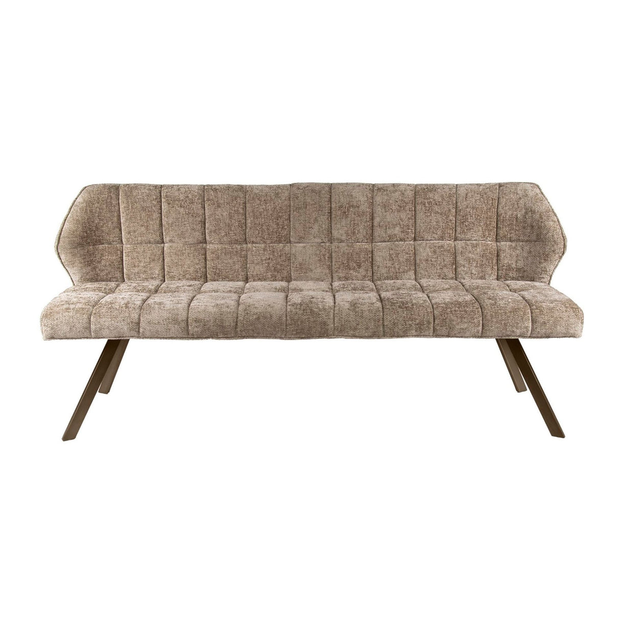 Sofá de comedor Grid Chenille Marrón