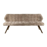Sofá de comedor Grid Chenille Marrón