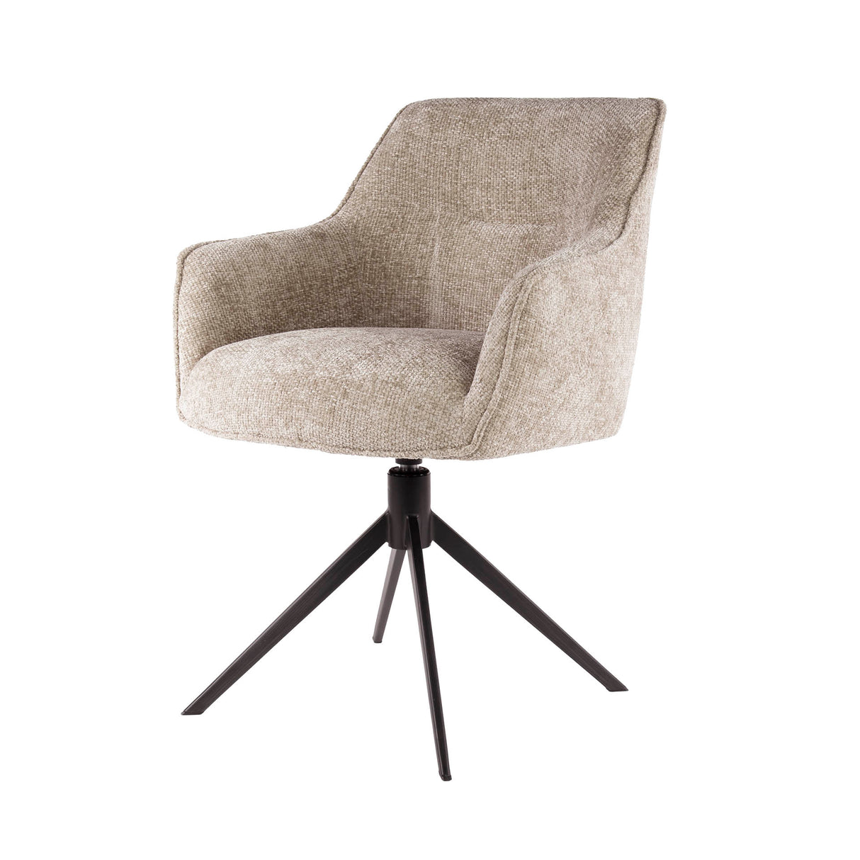 Juego de 2 sillas de comedor Chia Rich Tela Arena Giratorias 