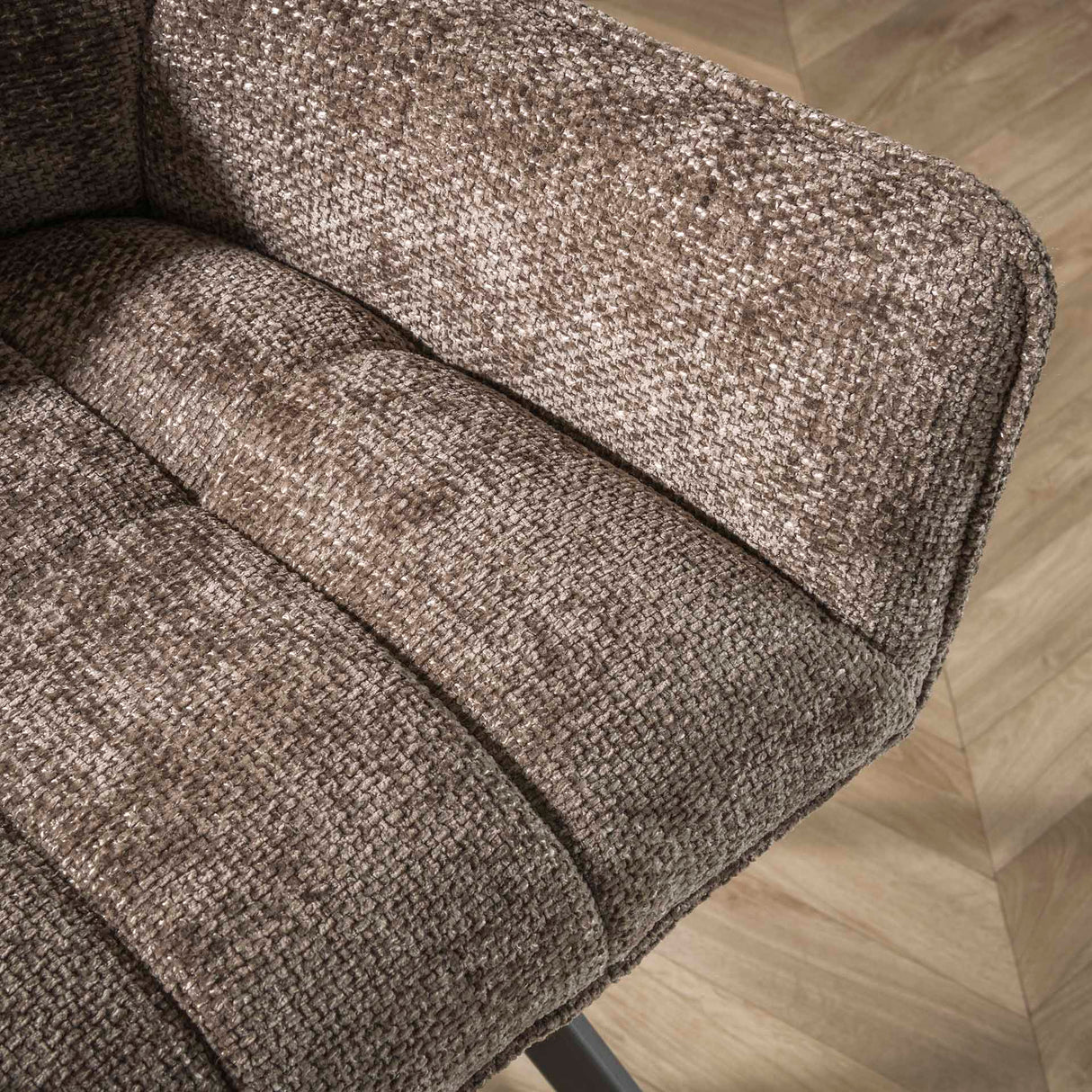 Eetkamerbank Chia Chenille Stof Rich Taupe 188 cm