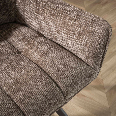 Eetkamerbank Chia Chenille Stof Rich Taupe 188 cm