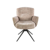 Set de 2 sillas de comedor Savona giratorias Hoven color arena 