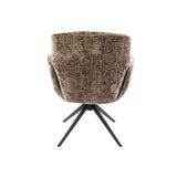 Conjunto de 2 sillas de comedor Milano giratorias Hoven color champán brillante 