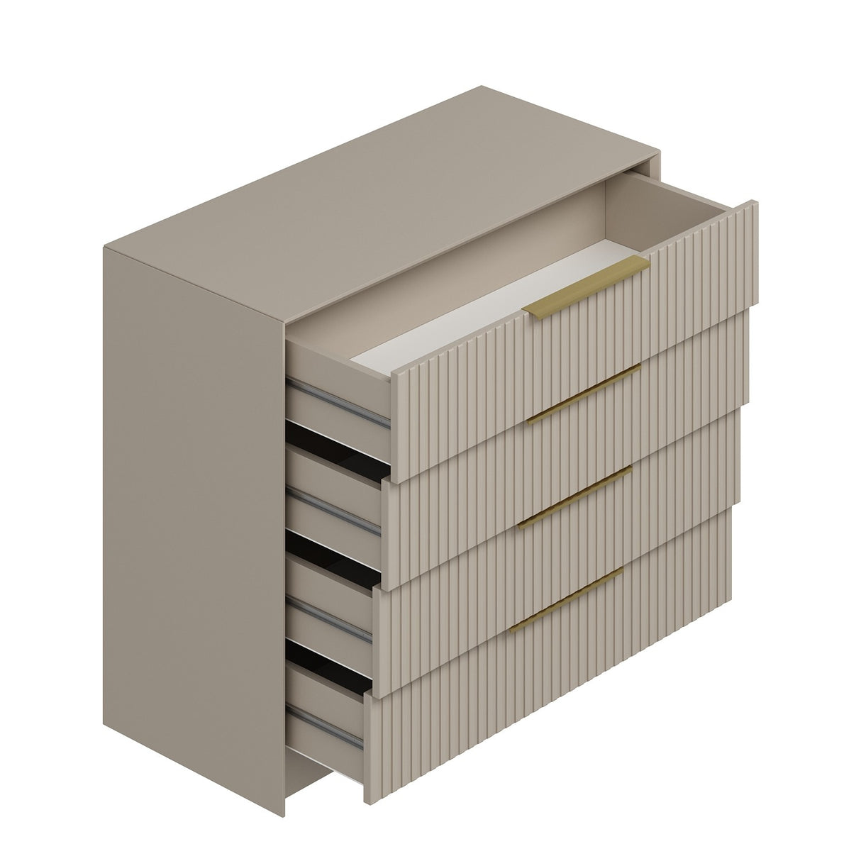 Ladekasten - Ladekast Kale Luxe Steen Melamine 100x85x45 cm - Dimehouse