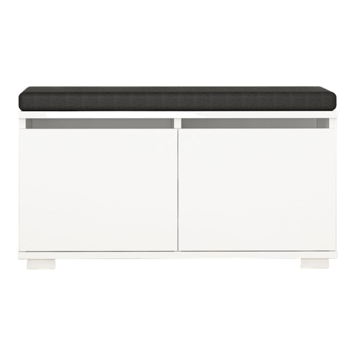 Schoenenkasten - Schoenenkast Drago Wit Melamine 80x42x35 cm - Dimehouse