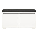 Schoenenkasten - Schoenenkast Drago Wit Melamine 80x42x35 cm - Dimehouse