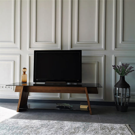 Muebles de TV Coral Nuez negro Class 158x45x40 cm