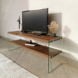 TV Meubels - TV Meubel Coral Walnoot Dennenhout 120x45x35 cm - Dimehouse