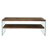 TV Meubels - TV Meubel Coral Walnoot Dennenhout 120x45x35 cm - Dimehouse