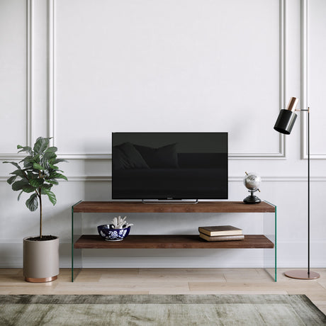 Muebles de TV Coral Donker Walnut Pinehout 120x45x35 cm