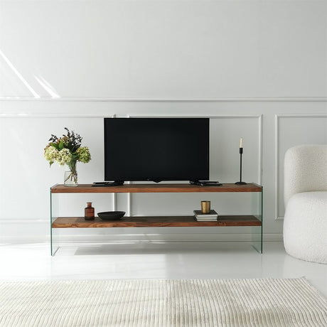 Muebles de TV Aqua Natural Glass 140x45x35 cm
