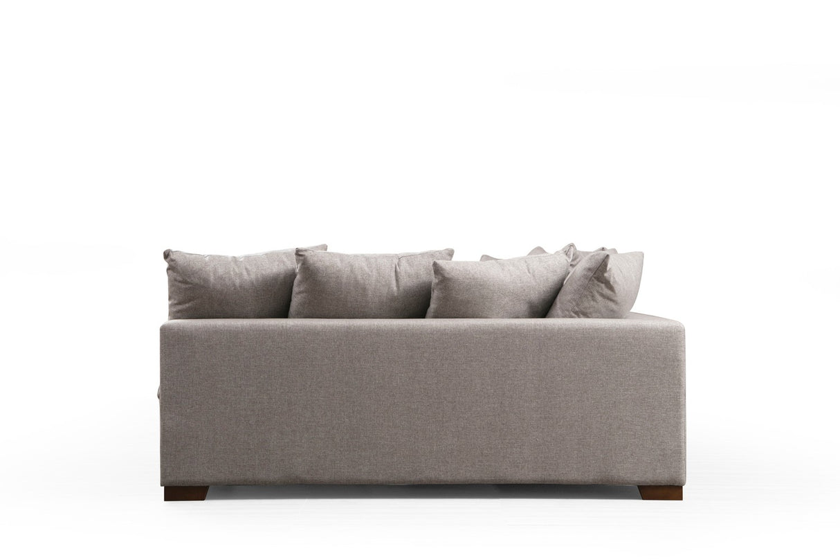 Banken - Hoekbank beige U - opstelling - polyester - 380 cm - Colorado - Dimehouse