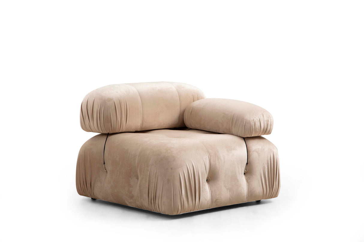Banken - Modulaire bank 3 - zits Bubble velvet beige - Dimehouse