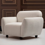 Fauteuils - Japandi fauteuil beige textuur stof Eddy - Dimehouse