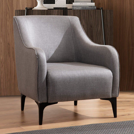Sillón rural moderno tela gris Belissimo