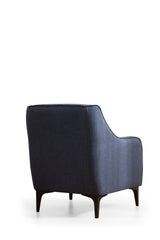 Fauteuils - Modern landelijke fauteuil blauw stof Belissimo - Dimehouse