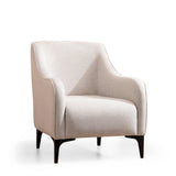 Fauteuils - Modern landelijke fauteuil beige stof Belissimo - Dimehouse
