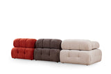 Sofá modular 3 elementos Doblo rojo blanco gris