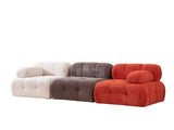 Sofá modular 3 elementos Doblo rojo blanco gris