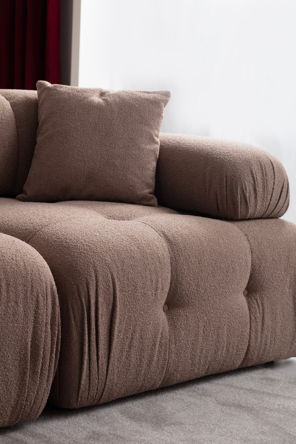 Banken - Modulaire bank 2 - zits met hocker Doblo cappuccino - Dimehouse
