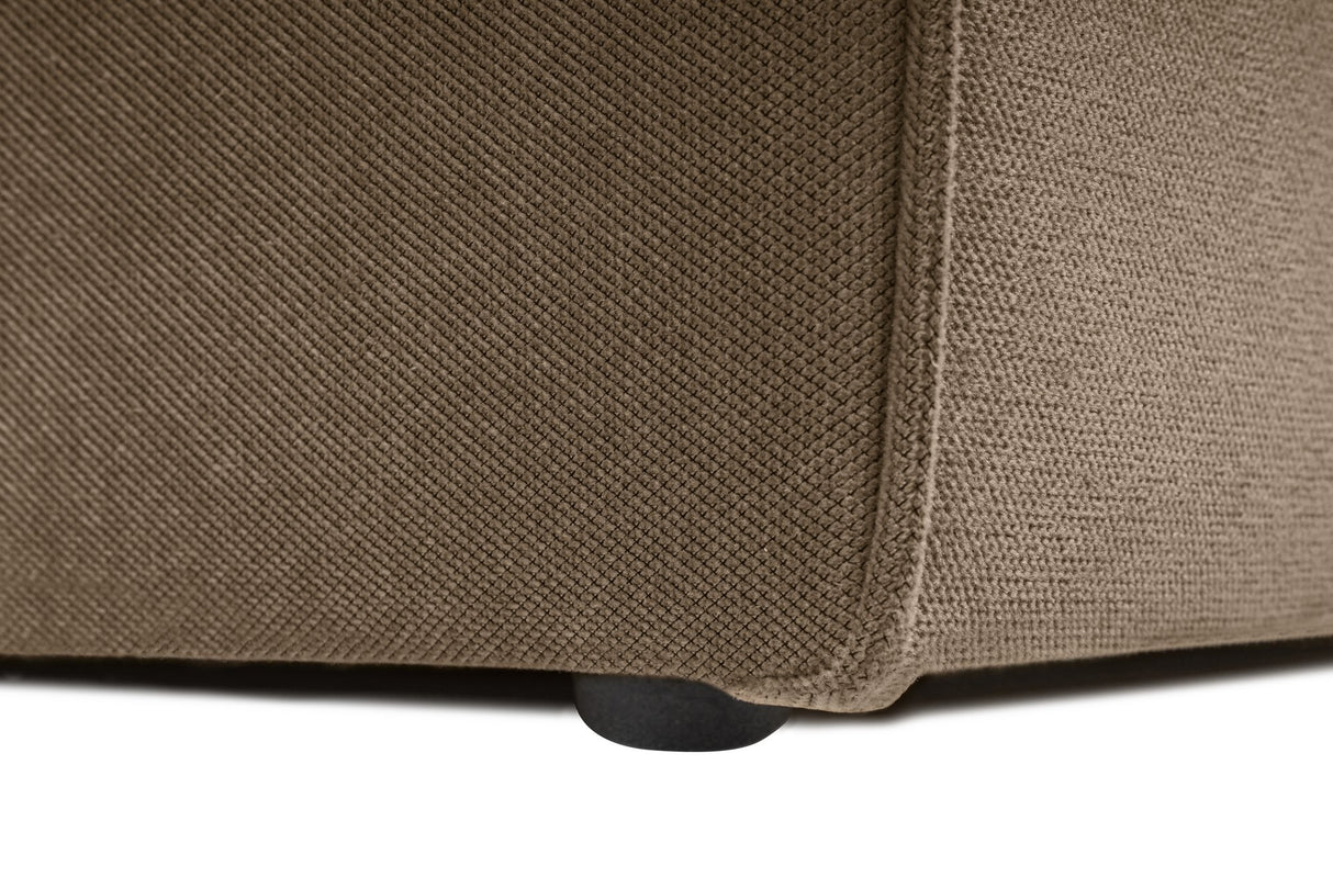 Banken - Modulaire XXL hoekbank taupe linnen 430 cm breed Sora - Dimehouse