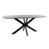 Eettafels - Eettafel Mysha Deens Ovaal Melamine 180x90 cm - Dimehouse