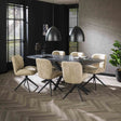 Mesas de comedor - Mesa de comedor Mysha Danesa Ovalada de Melamina 215x105 cm - Dimehouse