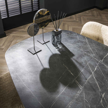 Mesa de comedor Mysha Danesa Ovalada Melamina 215x105 cm 