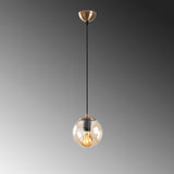 Hanglamp Geel Glas Comet