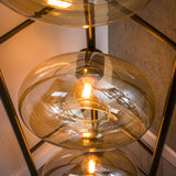 Vloerlamp Sola 4-lichts Amber Glas 168 cm