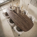 Lámpara colgante Sera 7 luces beige metal ámbar cristal