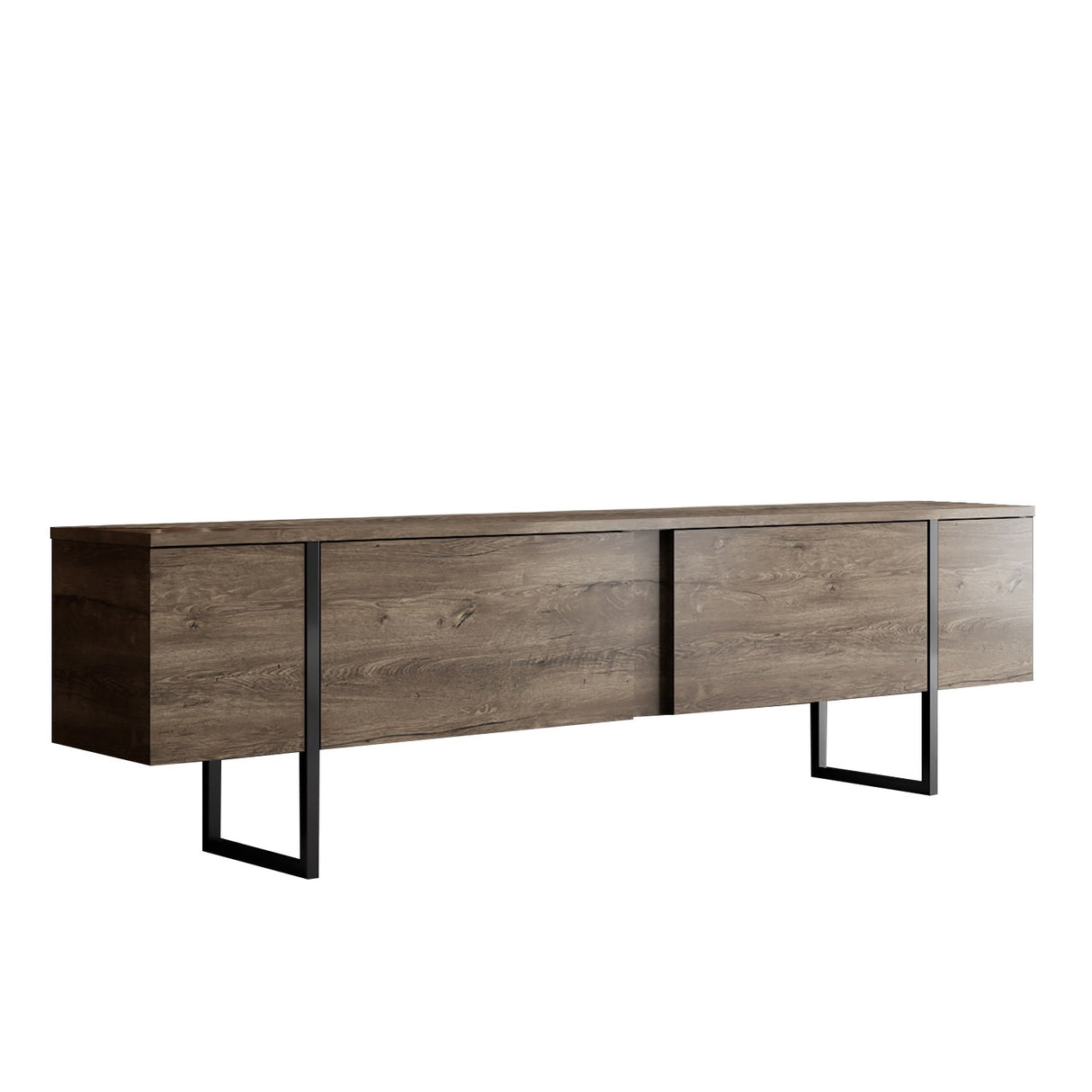 Muebles de TV Nuez de lujo Melamina 180x50x30 cm
