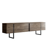 Muebles de TV Nuez de lujo Melamina 180x50x30 cm