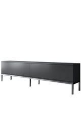 Meubelsets - Meubelset Antraciet Lord - Salontafel + TV Meubel + Dressoir - Zilver Frame - Dimehouse