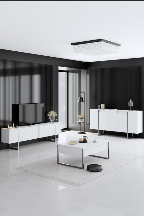 Cómoda-moderna-blanca-de-lujo-160-x-80-x-35-cm-marco-plateado