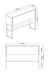 Dressoirs - Modern Dressoir Travertin Luxe 120x80x30 - Zilver Frame - Eén Vak - Dimehouse