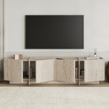 Lowen Mueble TV travertino 180 cm Madera melaminada